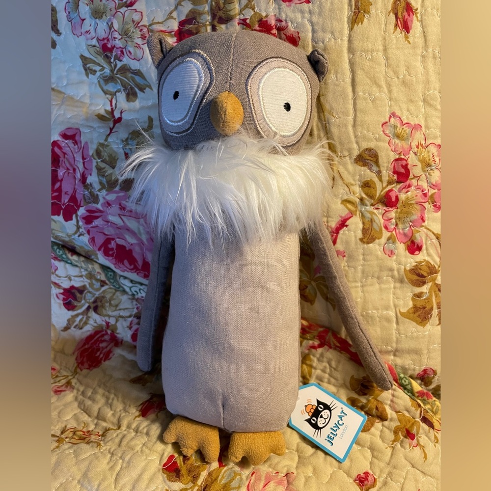 Jellycat Skandoodle Owl with tags